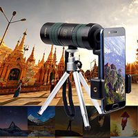 MYMGG Monocular Telescope 8-24X Zoom HD Magnifier for iPhone Samsung and Most Android Smartphones