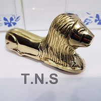 Aaban Nautical Solid Brass Lion Head Handle for Walking Cane Stick Vintage Designer for Men A
