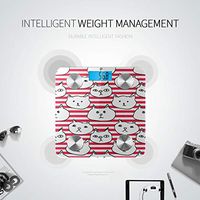 Bluetooth Body Fat Caliper Digital Cartoon Funny Fashion Animal Pet Cat Scale Bathroom Body Fat Composition Monitor Analyzer with Smartphone App for Body Management-396 Lbs