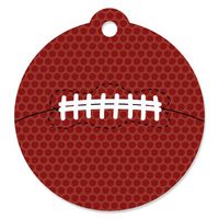 End Zone - Football - Baby Shower or Birthday Party Favor Gift Tags (Set of 20)