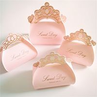 YaYiYo 20 Pcs Romantic Chocolate Candy Bag Baptism Birthday Party Supplies Wedding Decoration Gift Box