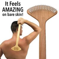 THE BULLDOG Back Scratcher, Unique Brush Skin Stimulator for Itch Relief and Pleasure, Best Gift for Men and Women, Designed for Deep Self Massage