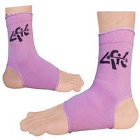 4Fit Elasticated Ankle Foot Brace Support Pain Injury Relief Leg & Foot (pink, large)