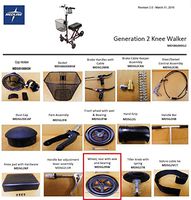 Rear Wheel for Medline MDS86000G2 Weil Knee Walker (Generation 2) (Each)