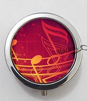 BlackKey Music Note 3-Compartment Decorative Pocket Gift Box Case Organizer for Pill, Color 1 -1309