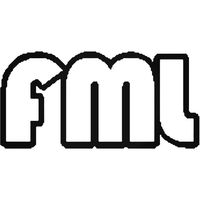 YWS Vinyl Sticker Decal - Saying FML - Sticker Laptop Car Truck Window Bumper Notebook Vinyl Decal