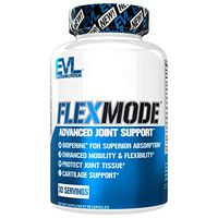 Evlution Nutrition Flex Mode, Advanced All-in-One Joint Support, Mobility and Pain Relief, Glucosamine, Chondroitin, Turmeric, MSM, Boswellia, Hyaluronic Acid (90 Capsules)