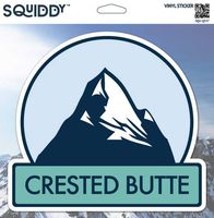 Squiddy Crested Butte - Vinyl Sticker Decal for Phone, Laptop, Water Bottle (3" Tall)