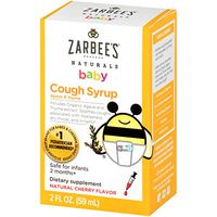 Zarbee's Naturals Baby Cough Syrup with Agave & Thyme, Natural Cherry Flavor, 2 Ounce Bottle