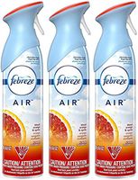 Febreze Air - Air Freshener Spray - Blood Orange & Spritz - Net Wt. 8.8 OZ (250 g) Per Bottle - Pack of 3 Bottles