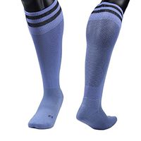 Meso Girl's 1 Pair Ultra Comfortable Lightweight and Breathable Knee High Sports Crew Socks Performance Sports Long Socks Size S(Light Blue)