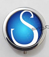 BlackKey Letter S 3-Compartment Decorative Pocket Gift Box Case Organizer for Pill, Color 1 -1422