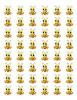 LLStickers 48 Envelope Seals Labels Stickers Honey Bumble BEE, 1.2"
