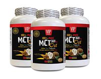 Immune System Supplement for Men - MCT Oil 3600 Mg - Keto Formula - 100% Pure - mct Oil Made from Coconuts - 3 Bottles 450 Softgels