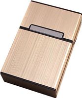 Direct Wicker Lightweight Aluminium Cigarette Box Cigar Protective Cover (luxury gold)