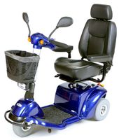 Drive Medical Pilot 3-Wheel Power Scooter, Blue, 18 Inch