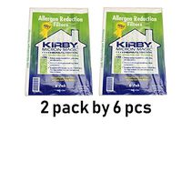 Vacuum Cleaner Disposable Cloth Paper Bags White, 2 pack by 6 pcs, Universal Style Fits ALL Models