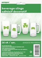 Saint Patrick's Day Beverage Cling Drink Markers, 16ct