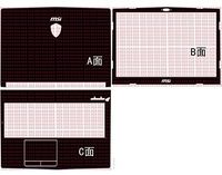 Special Black Matte Skin decals stickers Cover guard For MSI GL63 15.6"