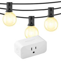 Amazon Smart Plug bundle with Mr Beams Globe G40 Bulbs (25 feet) - Black