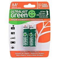 ULTRALAST ULGHP2AAA AAA Green High-Power Rechargeable Batteries
