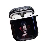 Raleighsee Anime Naruto Cartoon AirPods1/2 Generation TPU Protective Case Scratch-Proof Anti-Fall Portable Bluetooth Headphone Box Protective Cover(Itachi)