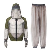 EASY BIG Outdoor Breathable Jacket Suit - Ultra-fine Mesh Summer Wear for Men and Women, Fishing, Hiking, Camping, Gardening (Grey,M for Chest:42.52")