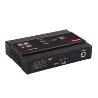 Basicolor 4K HDMI USB KVM Extender Over Single Cat5e/ Cat6 Cable up to 328 ft(100m), 4K Lossless No-Delay A/V with USB 2.0 Port4(ONLY RX)
