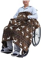 YYLVM Double-Faced Wheelchair Warm Blanket,Universal Wheelchair Cosy Cover | Universal Fit for Manual and Powered Wheelchairs Adult Size