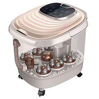 CHENJIU Foot Spa Massager, Foot Spas with Auto Shiatsu Massage Roller, Spa Foot Bath with Heater Temperature Control & Bubble Jet & Infrared Disinfector for Foot Care, Eco Friendly Frequency Conversio