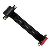 Alloet PCIe 3.0 x4 Riser Card Extender Cable PCI Express Connector Graphics Card Cable Extension Port Adapter