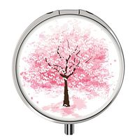 Pill Cases Metal,Custom Round Medecine Case Medecine Bottle Mini Travel Pill Vitamin Decorative Box Case Holder