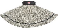 Rubbermaid Commercial 1924801 Maximizer Mop Head, Shrinkless Blend, Medium, white