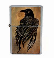 Helo Raven Flip Top Oil Cigarette Lighter