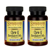 Swanson Chew-Q Bioenhanced Coq10 100 Milligrams 30 Chwbls (2 Pack)
