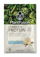 PlantFusion Complete Plant Based Pea Protein Powder, Non-GMO, Vegan, Dairy, Gluten and Soy Free, Allergy Free w/Digestive Enzymes, Dietary Supplement, On The Go Packs, Vanilla Bean, 12 Single Servings