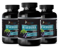 antioxidant Complex Supplement - RESVERATROL Complex 1200 MG - Pure and Potent Ingredients - quercetin with resveratrol - 3 Bottles 180 Capsules