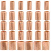 Madholly 30 Pieces Toe Cushion Tube- 3 Different Size Toe Tubes Sleeves 0.75'' Long Fabric Gel Lined Sleeve Protectors for Relieve Toe Pain Protect Corns, Blisters, Calluses, Hammertoes&Fingers