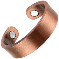 Sisto-X Copper Chrome Gold Plated Magnetic Ring Adjustable Bio Magnet Therapy Ndfeb Design 12