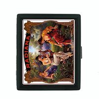 Perfection In Style Metal Cigarette Case Vintage Tobacco Labels Design 015