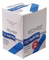 Medi-First Metal Detectable Bandages, Blue, PK100-68033, (Pack of 2)