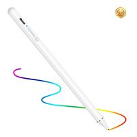 SURITCH Active Stylus Pen Rechargeable 1.5mm Fine Point Digital Electronic Smart Pen with Artists Glove Compatible with iPad iPhone Samsung Kindle Android Tablet and Other Touch Screen Devices-White