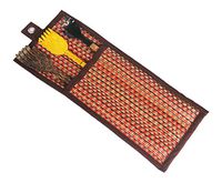 Wooden Bamboo Back Scratcher Hand 3 Piece 15" 16" Best Massager Handmade Set for Itching Relief, Natural Strong Sturdy Traditional Body Relaxation Tool in Woven Wall Hanging (1)