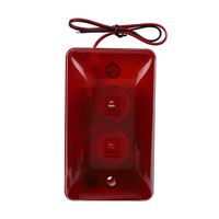 12V 15W Wired Strobe Siren,Protect Alarm System,Sound Alarm Strobe Flashing Red Light 120dB for Home Security