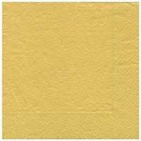 Caspari Solid Paper Dinner Napkins in Gold, 20 Per Package