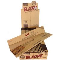 RAW Rolling Papers Extra Long Super Natural 12" 20 Leaves PER Pack UNFLAVORED Flavor Pack of 20