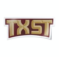 Nudge Printing NCAA University Script Logos Vinyl Car Decal Window Sticker (Texas State University Bobcats)