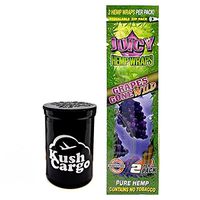 Juicy Jays Grape Hemp Wraps All Natural with KC Pop Top Jar (8 Packs)