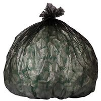 Plasticplace Black 7-10 Gallon Trash Bags, High Density, 24X24, 1000/Case, 8 Microns