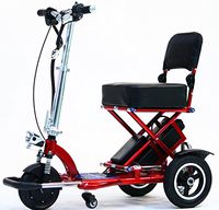 Triaxe Sport Foldable Scooter - Color Metallic Red - 18" Seat Width
